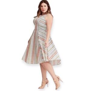 torrid Pastel Multi-Stripe High-Low Sleeveless Dress